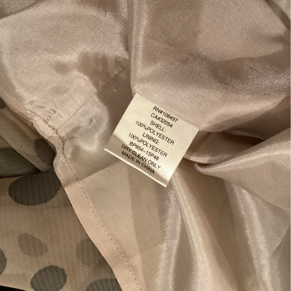 Anthropologie Burlapp polka dot Stripe Brown Black Sleeveless flare Mini dress 8 - Picture 10 of 11